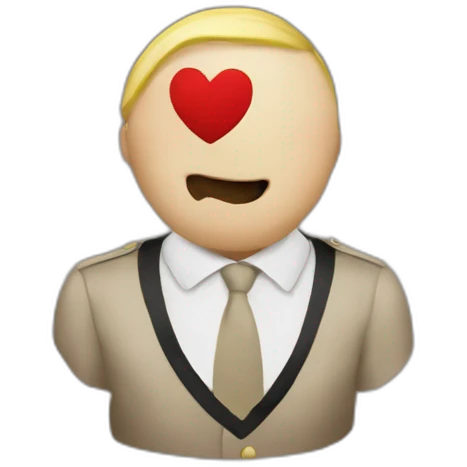 Adolf love sign emoji