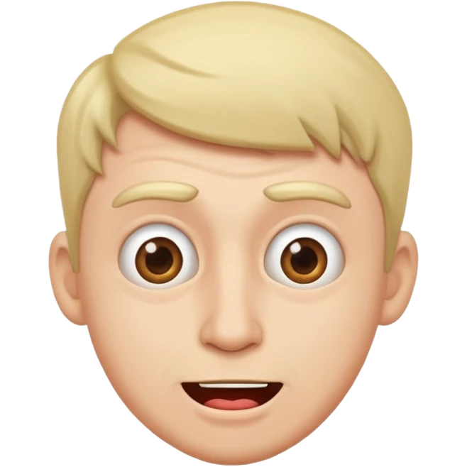 A man with funny face emoji