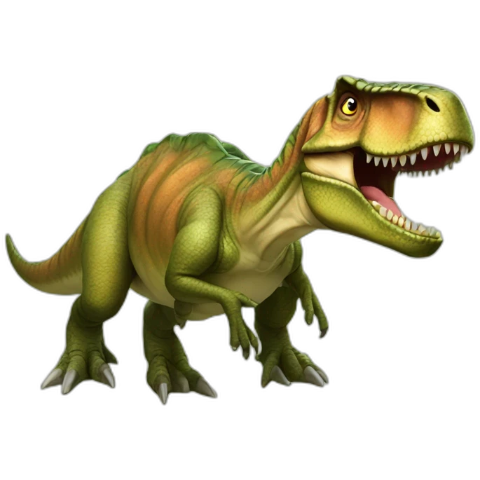 T rex sur tortue emoji