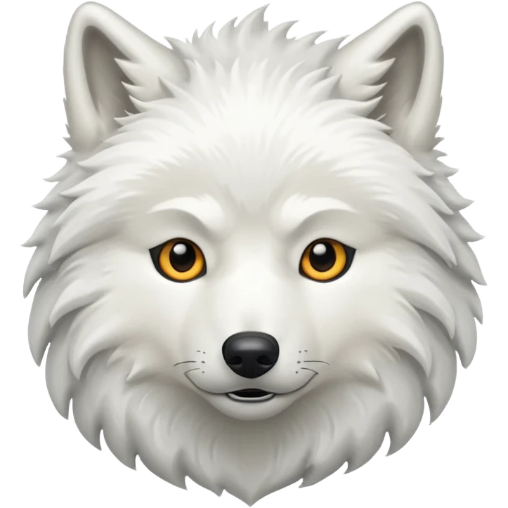 White wolf emoji emoji