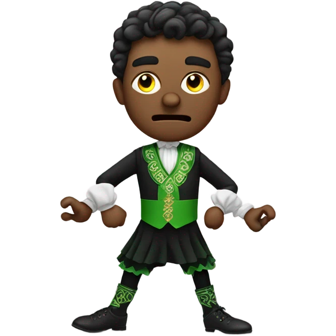 Angry Irish dancing man emoji