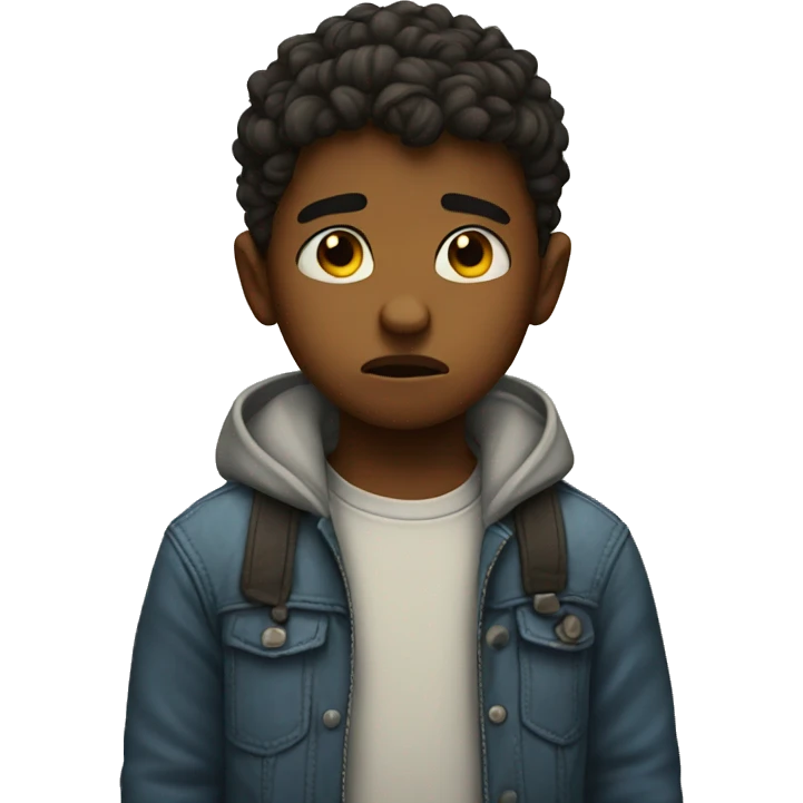 sad kid emoji
