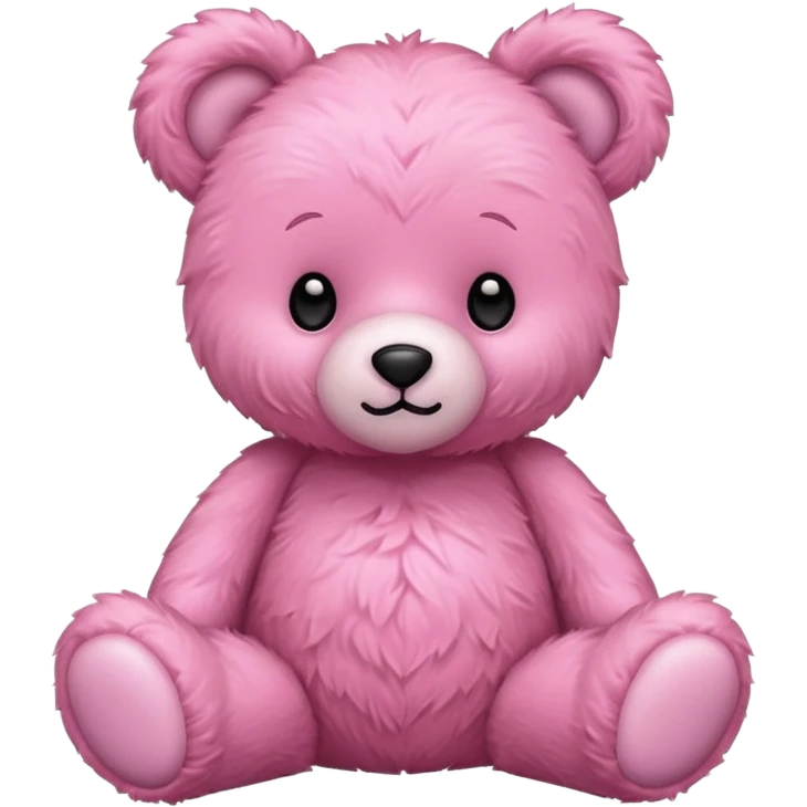 pink teddy bear cute emoji