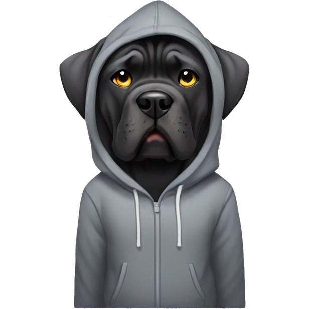 cane corso wearing hoodie emoji