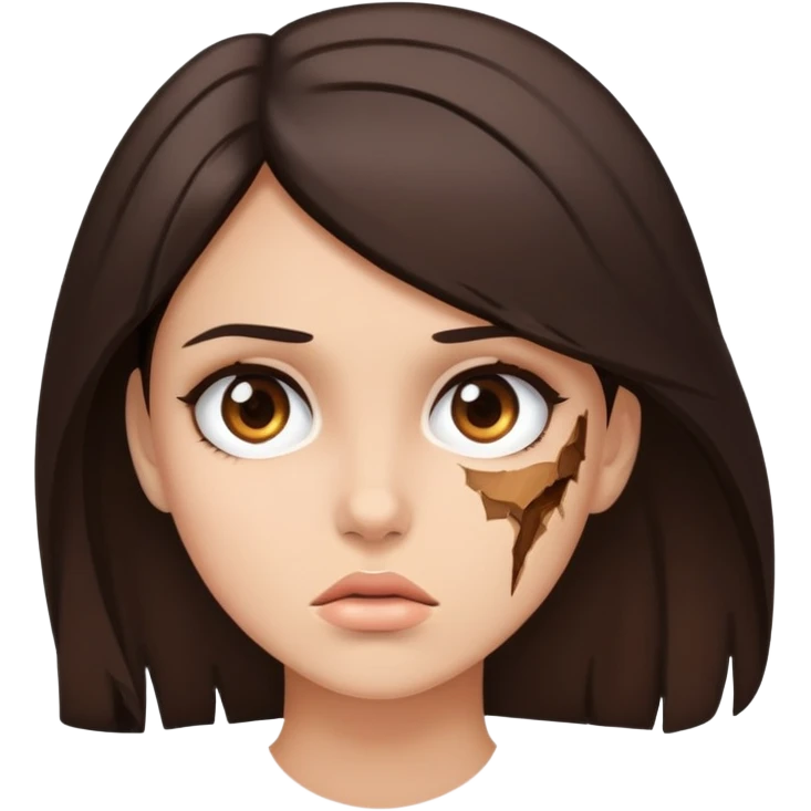 Beautiful brunette total devastation  emoji