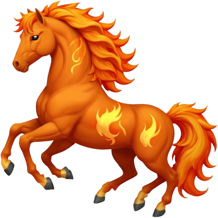 fire horse emoji