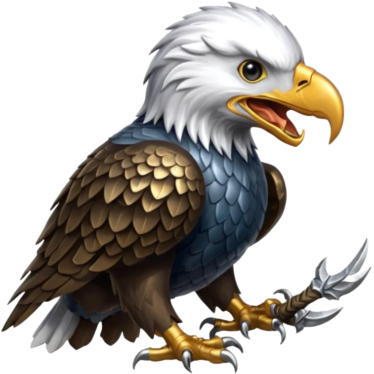 Silver Elder Scrolls Online eagle eating its tail Ouroboro emoji