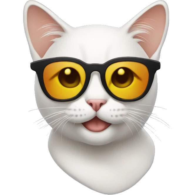 Cat with sunglasses emoji