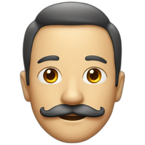 Man with moustache emoji