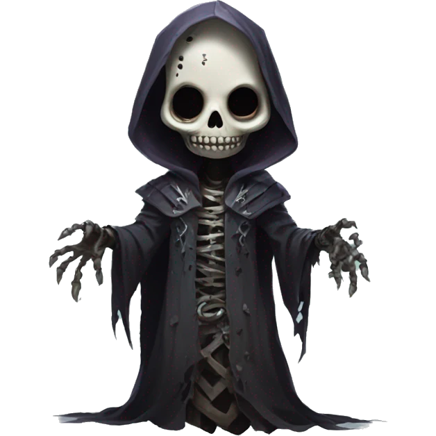 A chibi version of Vecna, The Lich, from horror game Dead By Daylight emoji