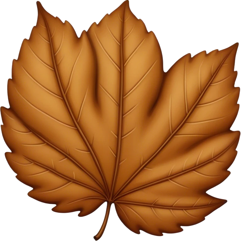 Brown leave emoji