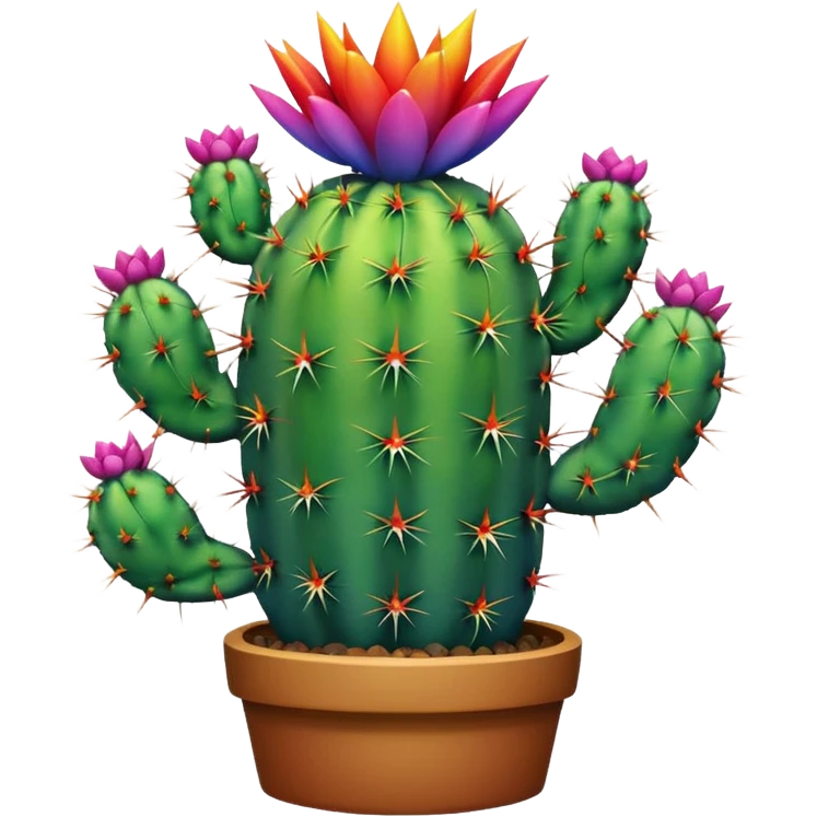 rainbow cactus emoji