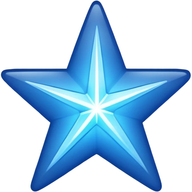 blue version of a ⭐ emoji