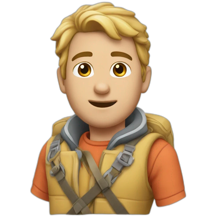 un pélican jouant du pipo emoji