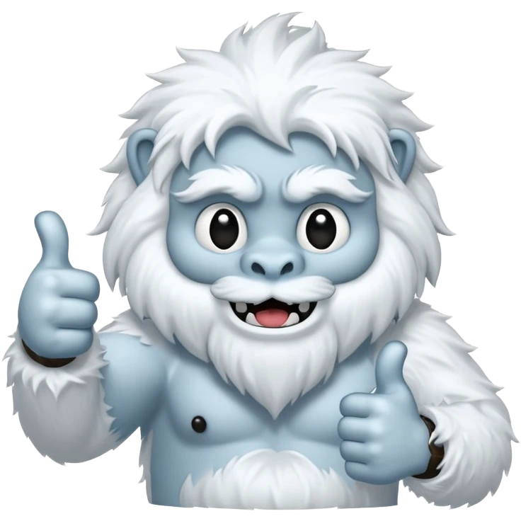 Yeti thumbs up emoji
