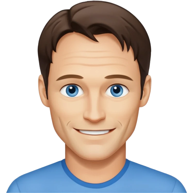 Stephen Moyer with blue eyes emoji