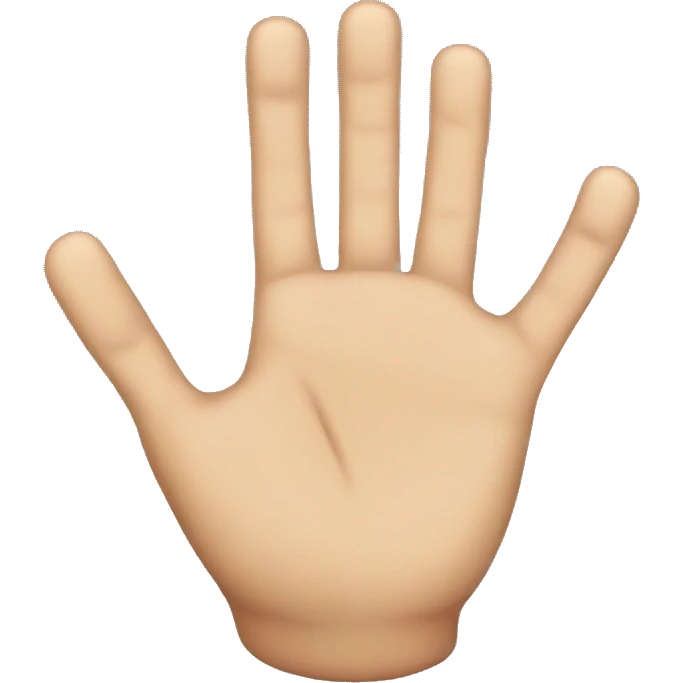 Very long middle fingr emoji