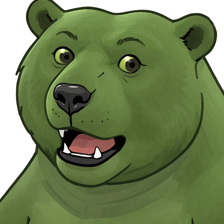 Un oso arriba de un auto  emoji