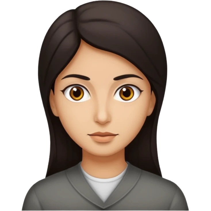 portrait of iranian civilian with neutral expression emoji