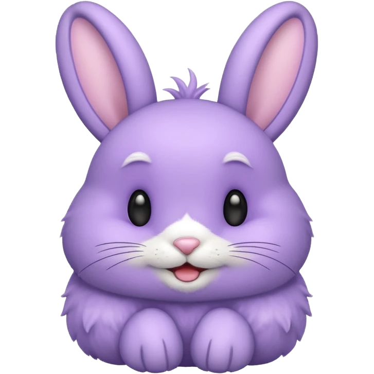 A Lavender bunny expresses very happiness 🐰 emoji