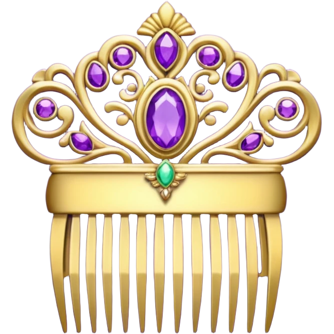 purple royal comb emoji
