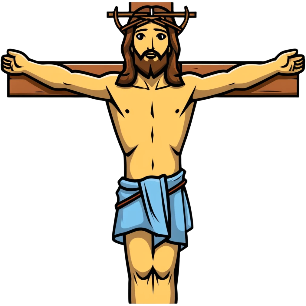 Jesus on the cross emoji