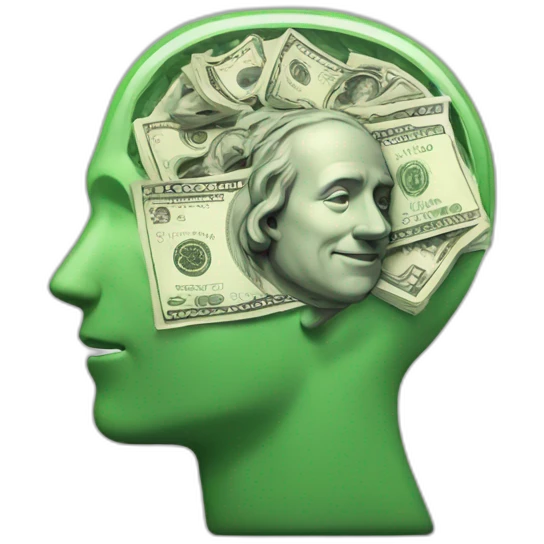 Money and brain  emoji