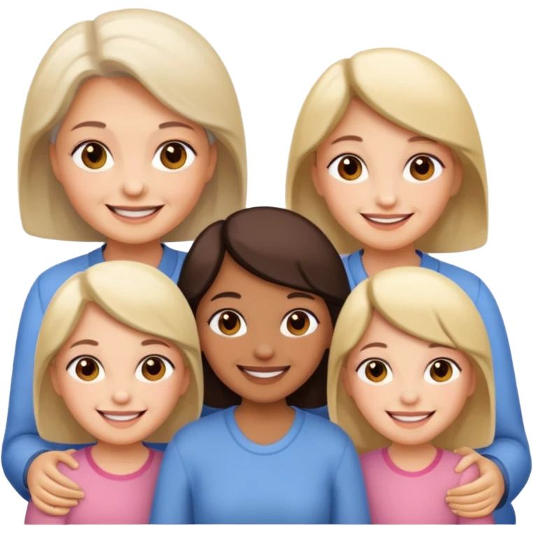 Oma and girls emoji