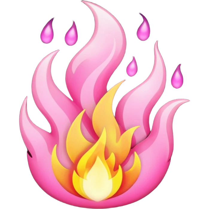 Lửa màu hồng  emoji