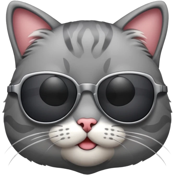 Cat wearing sunglasses emoji