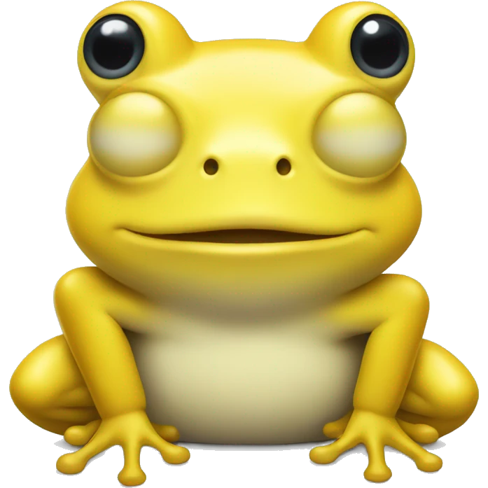 Yellow frog  emoji