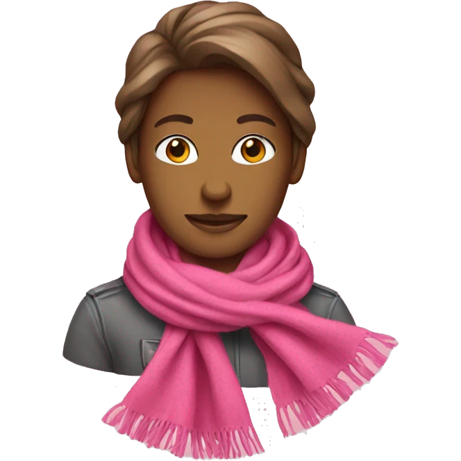 pink scarf emoji