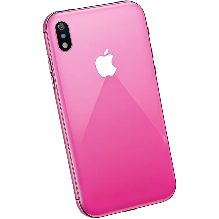 pink smartphone iOS style emoji