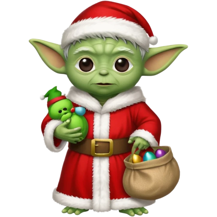 yoda santa emoji