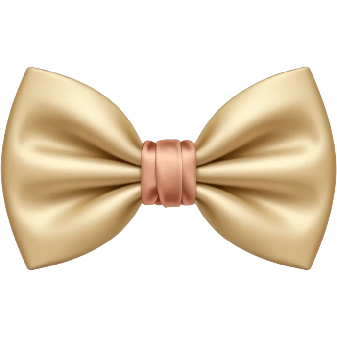 Nœud papillon beige emoji