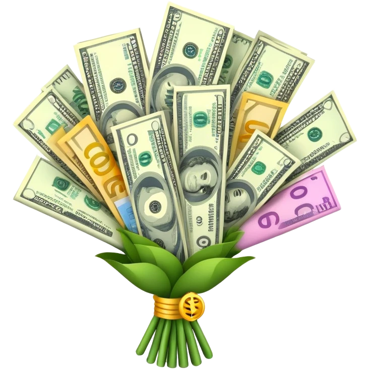 Money bouquet  emoji