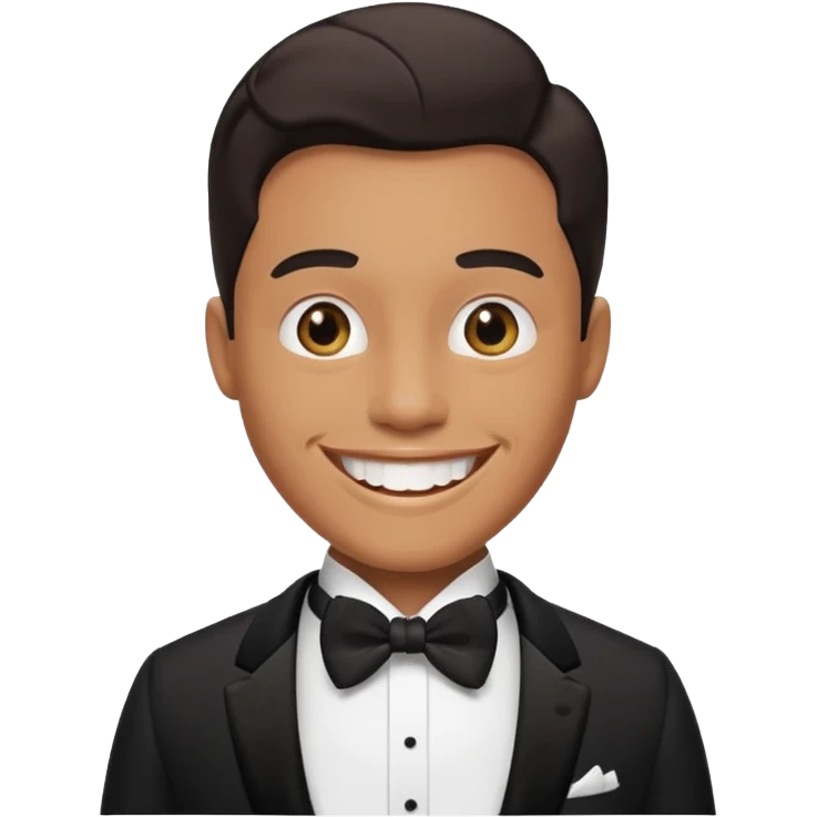 Wedding man face emoji