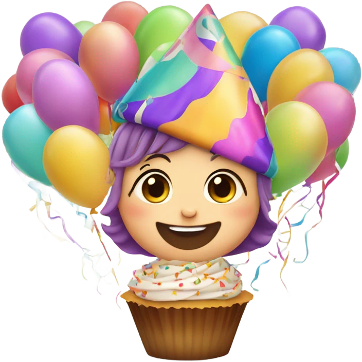 Baby partying emoji