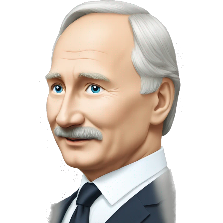 Putin with Lukashenko in hend emoji