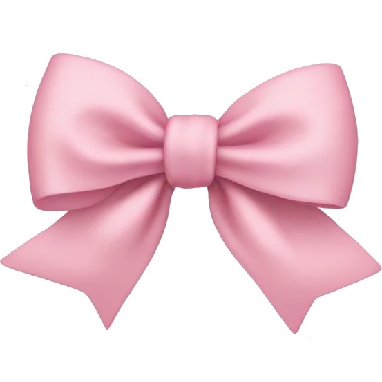 light pink bow on light pink bow emoji