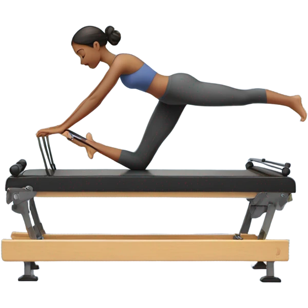 girl on pilates reformer emoji