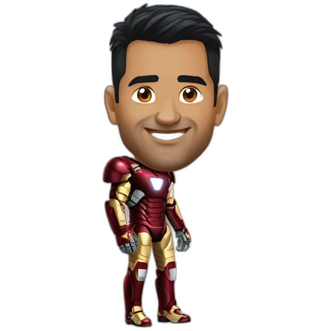 Ms dhoni iron man  emoji