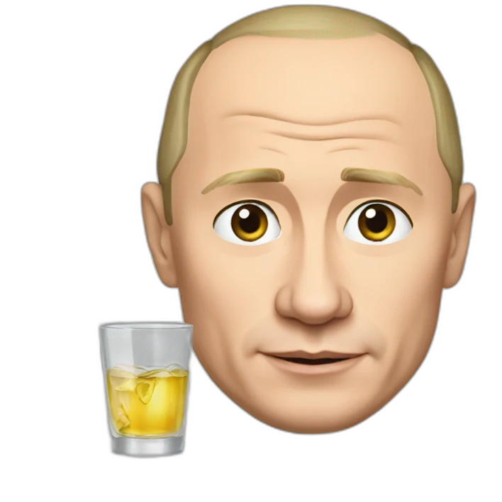 putin with vodka emoji