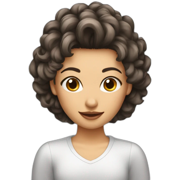 coupe cheveux court avec houpette emoji