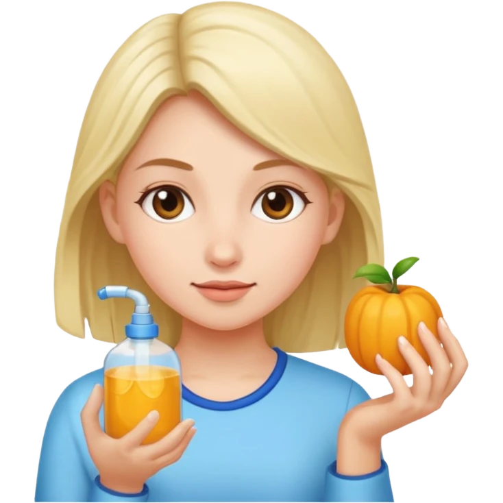girl doing pumpsi emoji