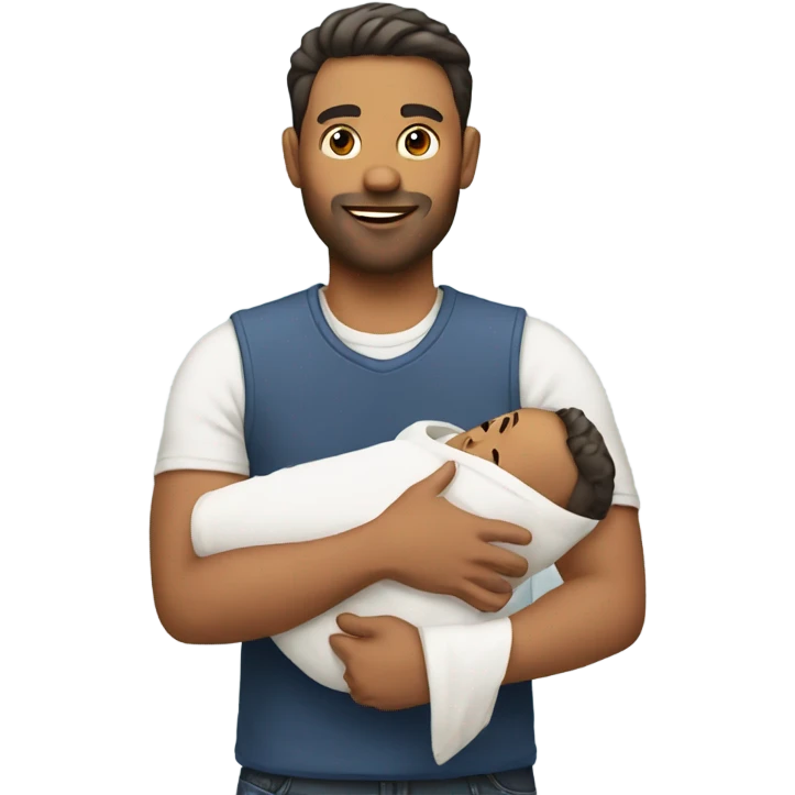 man with baby emoji