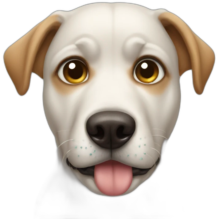 Dog having tears in his eyes emoji