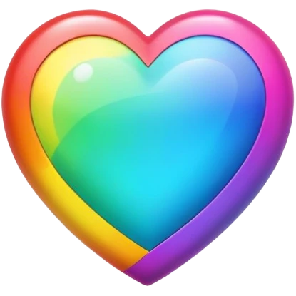 Rainbow heart emoji