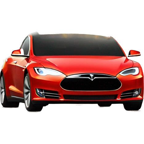 Tesla on fire emoji