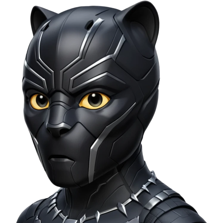 Black panther in his costume  emoji